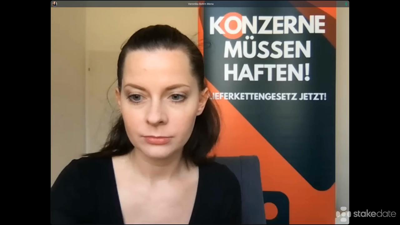 Veronika Bohrn-Mena (Komitee Mitglied der Initiative "Lieferkettengesetz Österreich")